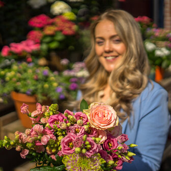 Bloemistenkeuze roze bloemen